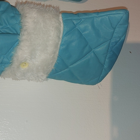 Vtg Teal and White Baby Snowsuit size 24 Months - Picture 4 of 6